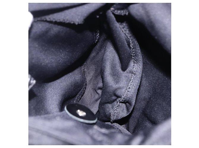 Borsa a tracolla FENDI Mamma Baguette in jersey di cotone nero e argento Auth yk20801V - vista 20