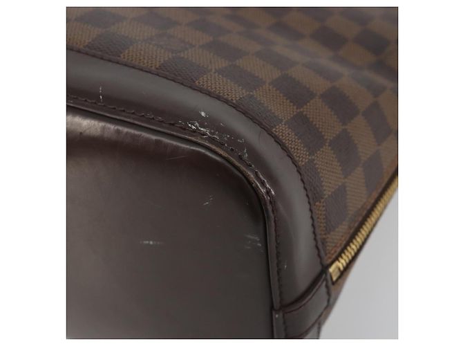 LOUIS VUITTON Damier Ebene Alma Handtasche N51131 LV Auth 196316 - Ansicht 10