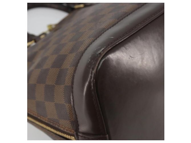 LOUIS VUITTON Damier Ebene Alma Handtasche N51131 LV Auth 196316 - Ansicht 11