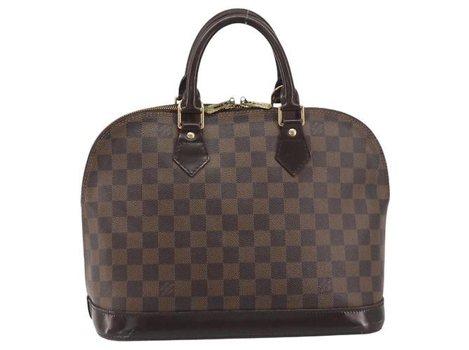 LOUIS VUITTON Damier Ebene Alma Handtasche N51131 LV Auth 196316 - Ansicht 2