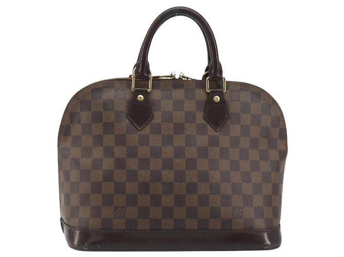 LOUIS VUITTON Damier Ebene Alma Handtasche N51131 LV Auth 196316 - Ansicht 3
