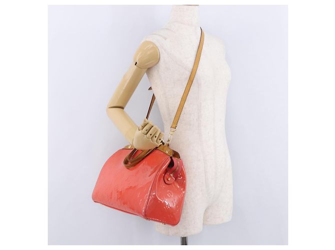 LOUIS VUITTON Monogram Vernis Blair MM Hand Bag Rose rich M90262 LV Auth BA15136 - vista 27