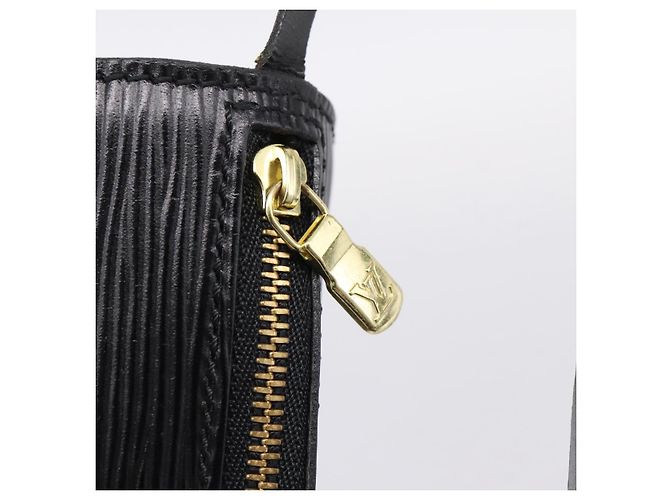 Pouch LOUIS VUITTON Epi Soufflot Nero LV Auth BA15354 - vista 10