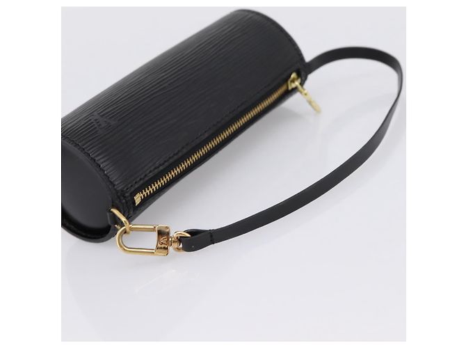 Pouch LOUIS VUITTON Epi Soufflot Nero LV Auth BA15354 - vista 7