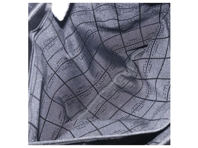 Céline Borsa a mano CELINE Macadam in vinile Marrone Nero Auth ep15650 - vista 20