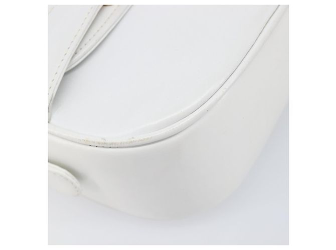Céline Borsa a spalla CELINE Horse Carriage in pelle bianca e oro Auth 200903 Bianco D'oro - vista 11