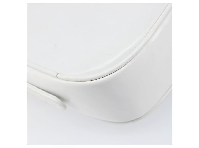 Céline Borsa a spalla CELINE Horse Carriage in pelle bianca e oro Auth 200903 Bianco D'oro - vista 13