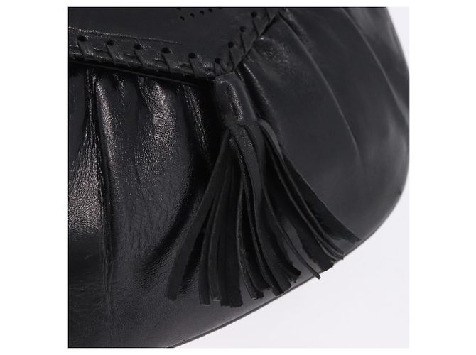 Borsa a tracolla SAINT LAURENT in pelle nera Auth 197730 Nero - vista 14