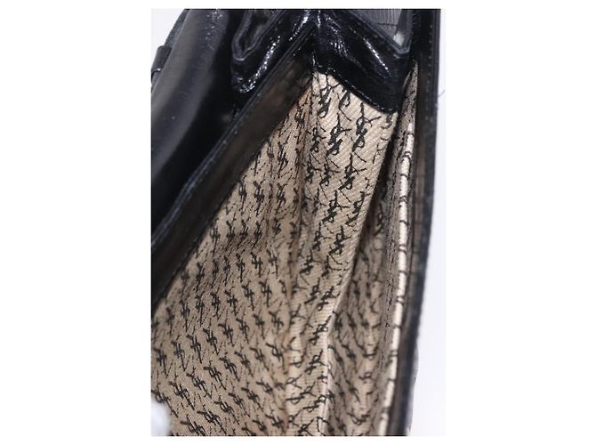Borsa a tracolla SAINT LAURENT in pelle nera Auth 197730 Nero - vista 22