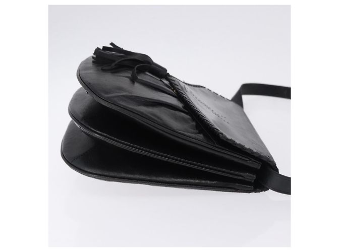 Borsa a tracolla SAINT LAURENT in pelle nera Auth 197730 Nero - vista 4