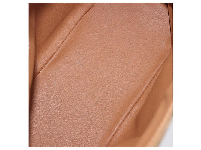 Céline Borsa a mano CELINE Macadam Canvas PVC Leather Brown Gold Auth ka5884 Marrone D'oro - vista 17