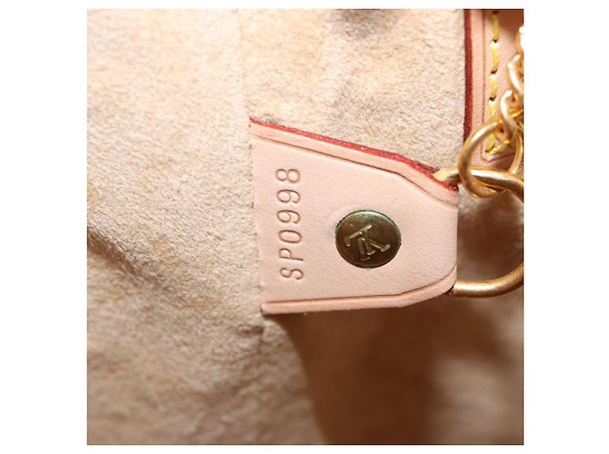 LOUIS VUITTON Borsa a tracolla Bucket PM in pelle Nomad Beige M85001 LV Auth ka5828V - vista 12