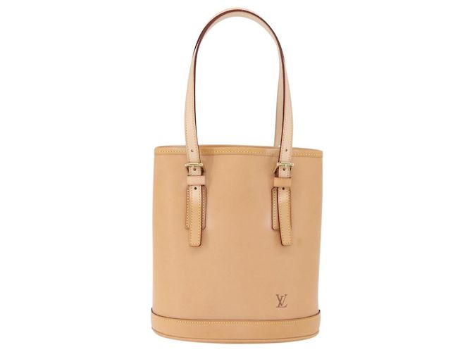 LOUIS VUITTON Borsa a tracolla Bucket PM in pelle Nomad Beige M85001 LV Auth ka5828V - vista 13