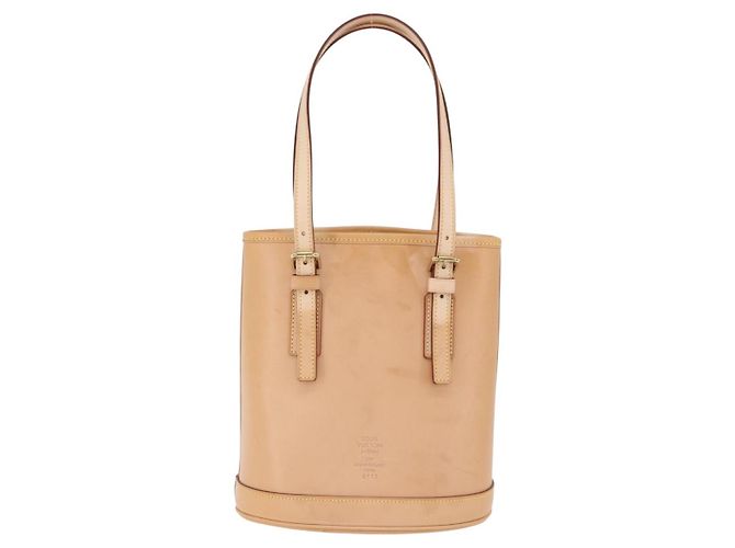 LOUIS VUITTON Borsa a tracolla Bucket PM in pelle Nomad Beige M85001 LV Auth ka5828V - vista 2