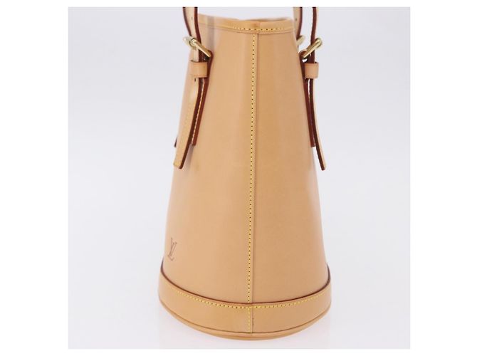 LOUIS VUITTON Borsa a tracolla Bucket PM in pelle Nomad Beige M85001 LV Auth ka5828V - vista 4