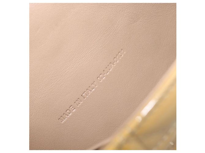 Christian Dior Canage Schultertasche mit Kette aus Lackleder in Gelb Gold Tone Auth ep15798 - Ansicht 23