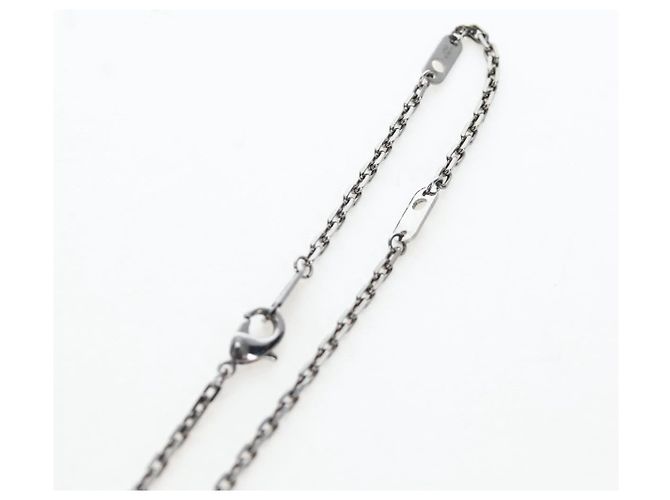 LOUIS VUITTON Collana Iniziali LV Metallo Argento Blu M80208 LV Auth 199075SAM - vista 11