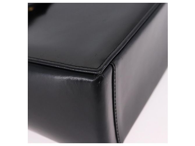 Borsa a tracolla SAINT LAURENT in pelle nera e oro Auth ka5928 Nero D'oro - vista 10