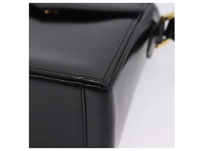 Borsa a tracolla SAINT LAURENT in pelle nera e oro Auth ka5928 Nero D'oro - vista 11