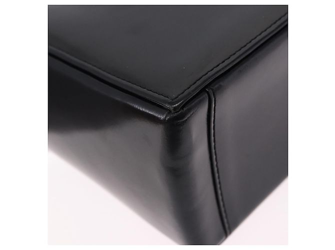 Borsa a tracolla SAINT LAURENT in pelle nera e oro Auth ka5928 Nero D'oro - vista 12
