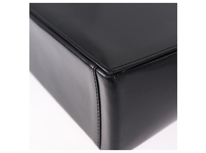 Borsa a tracolla SAINT LAURENT in pelle nera e oro Auth ka5928 Nero D'oro - vista 13
