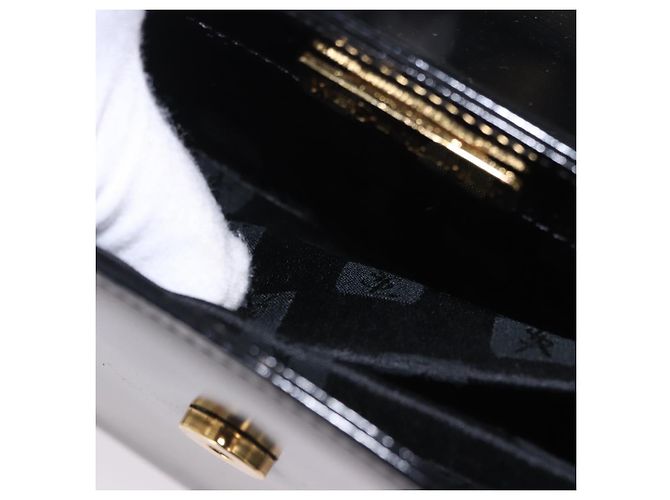 Borsa a tracolla SAINT LAURENT in pelle nera e oro Auth ka5928 Nero D'oro - vista 20