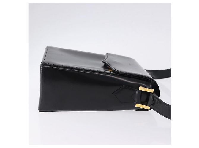 Borsa a tracolla SAINT LAURENT in pelle nera e oro Auth ka5928 Nero D'oro - vista 4