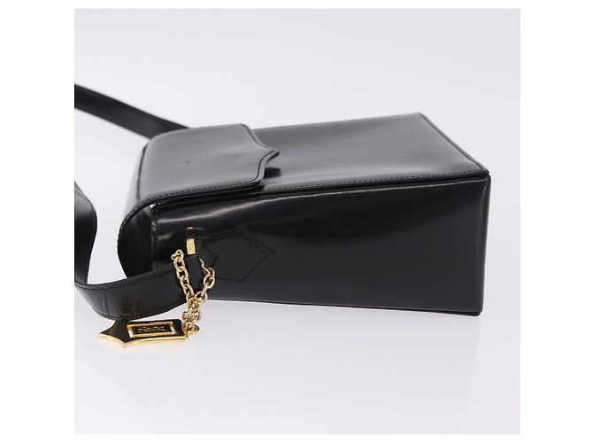 Borsa a tracolla SAINT LAURENT in pelle nera e oro Auth ka5928 Nero D'oro - vista 5