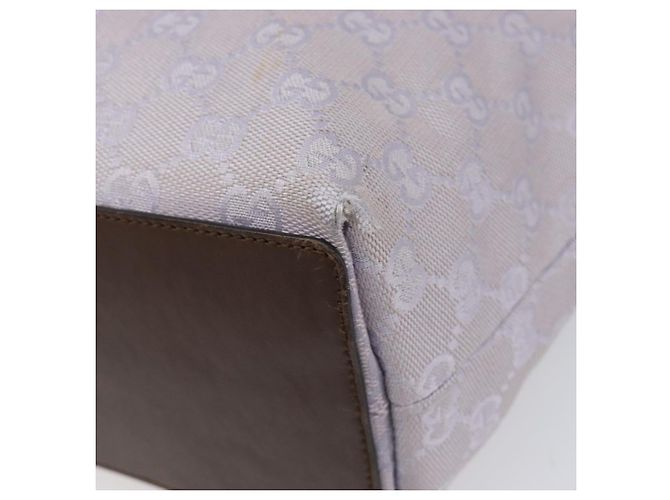 Borsa Tote GUCCI GG Canvas Lavende Silver 31244 Auth 200244 Argento Lavanda - vista 10