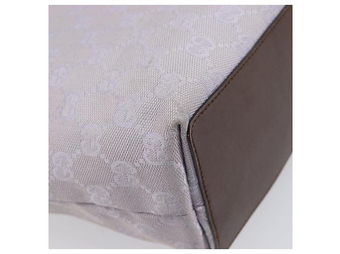 Borsa Tote GUCCI GG Canvas Lavende Silver 31244 Auth 200244 Argento Lavanda - vista 13