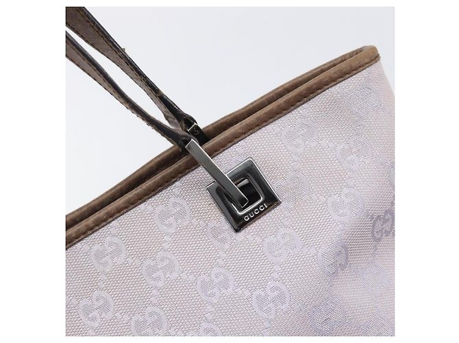 Borsa Tote GUCCI GG Canvas Lavende Silver 31244 Auth 200244 Argento Lavanda - vista 14