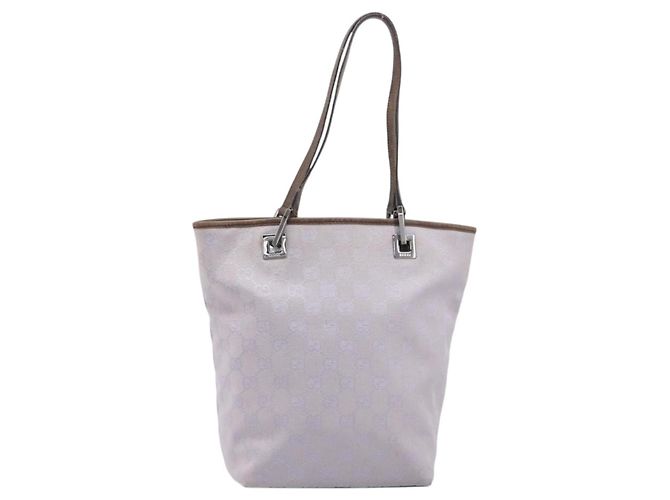 Borsa Tote GUCCI GG Canvas Lavende Silver 31244 Auth 200244 Argento Lavanda - vista 2