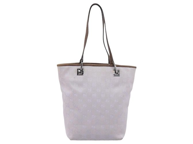 Borsa Tote GUCCI GG Canvas Lavende Silver 31244 Auth 200244 Argento Lavanda - vista 3