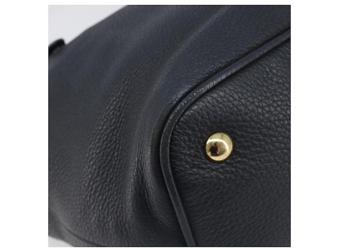Borsa a mano Miu Miu in pelle 2way Nero Oro Auth 199190A D'oro - vista 13