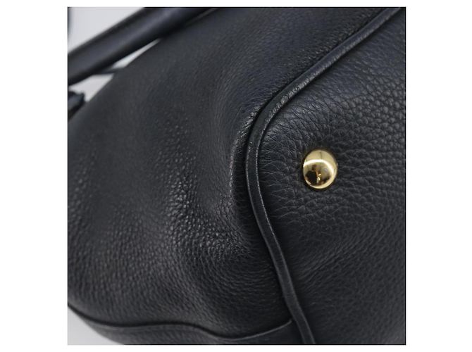 Borsa a mano Miu Miu in pelle 2way Nero Oro Auth 199190A D'oro - vista 15