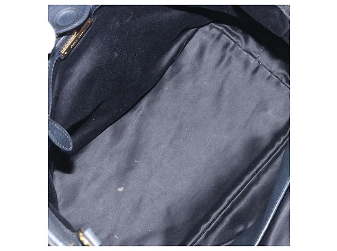 Borsa a mano Miu Miu in pelle 2way Nero Oro Auth 199190A D'oro - vista 18