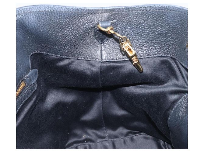 Borsa a mano Miu Miu in pelle 2way Nero Oro Auth 199190A D'oro - vista 19