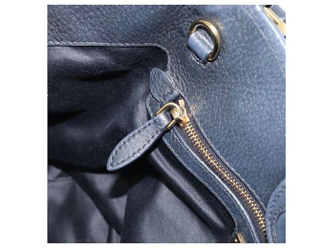Borsa a mano Miu Miu in pelle 2way Nero Oro Auth 199190A D'oro - vista 21