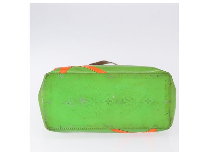 LOUIS VUITTON Monogram Vernis Fluo Reade MM Hand Bag Veil M91901 LV Auth 200640 - vista 6