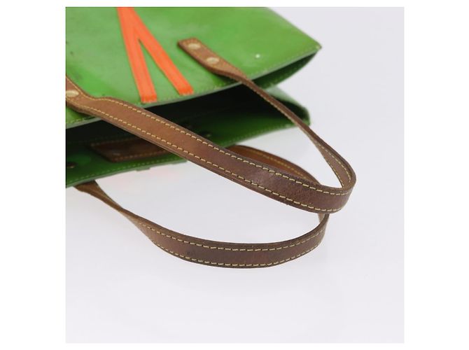 LOUIS VUITTON Monogram Vernis Fluo Reade MM Hand Bag Veil M91901 LV Auth 200640 - vista 8