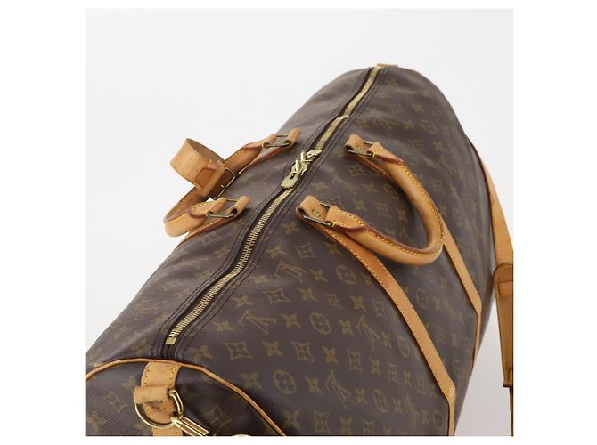 LOUIS VUITTON Monogram Keepall Bandouliere 60 Boston Bag M41412 LV Auth 199628 Monogramma - vista 6