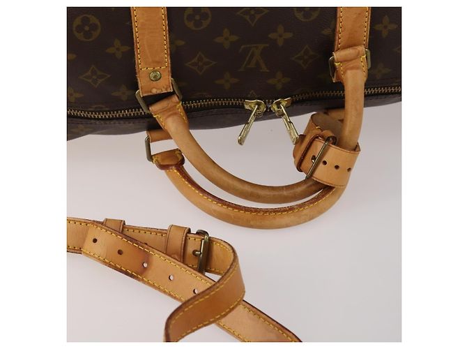 LOUIS VUITTON Monogram Keepall Bandouliere 60 Boston Bag M41412 LV Auth 199628 Monogramma - vista 8