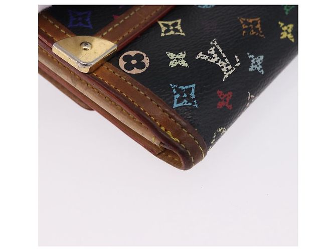 LOUIS VUITTON Multicolor Porte Monnaie Bier Cartes Crdit M92984 Auth 198561 Nero - vista 7
