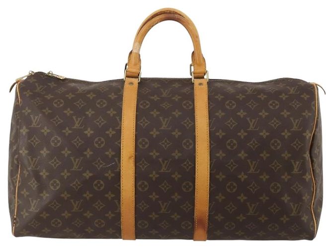 LOUIS VUITTON Monogram Keepall 55 Boston Bag M41424 LV Auth 196101 Monogramma - vista 2