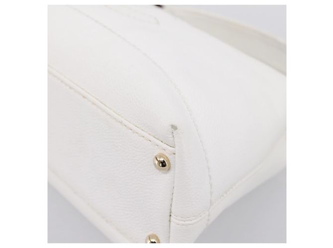 Bolsa de ombro CHANEL COCO Mark Chain em couro caviar com CC ouro branco Auth yk20859V Dourado - vista 10