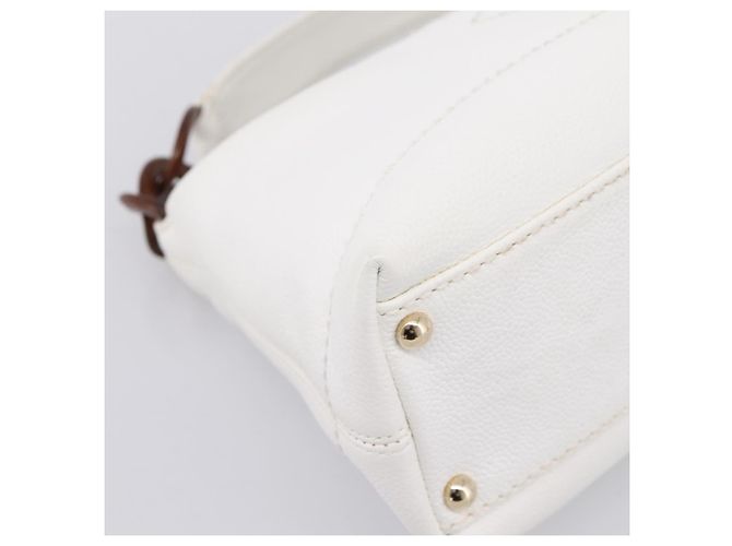Bolsa de ombro CHANEL COCO Mark Chain em couro caviar com CC ouro branco Auth yk20859V Dourado - vista 11