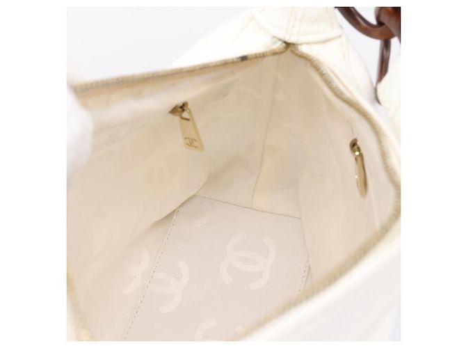Bolsa de ombro CHANEL COCO Mark Chain em couro caviar com CC ouro branco Auth yk20859V Dourado - vista 17