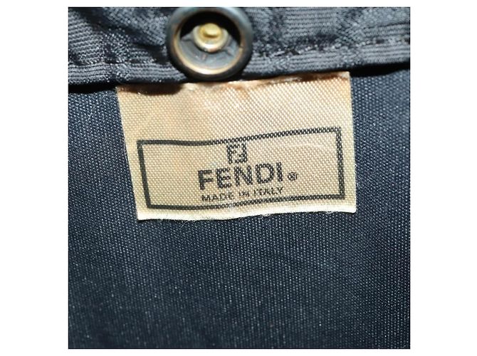 FENDI Carry Case Zucca Canvas Black Brown Auth bs36724 Braun Schwarz - Ansicht 17