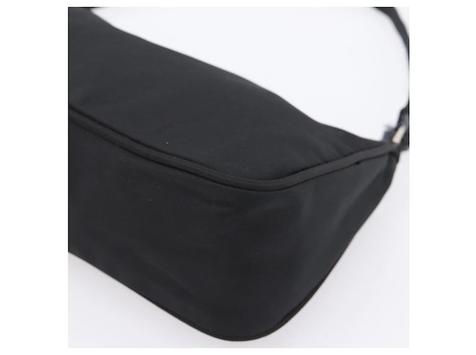 PRADA Accessory Pouch Nylon Black Silver Auth 198964 Silvery - view 10