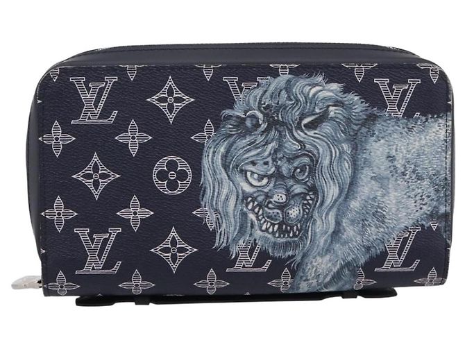 LOUIS VUITTON Monogram savanna Zippy XL Long Wallet Navy M66624 Auth yk20717SAM Blu navy - vista 13